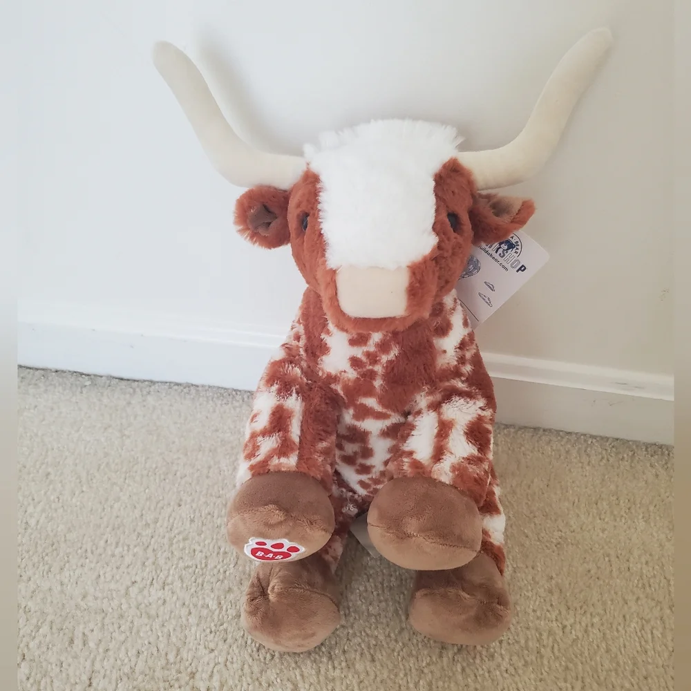 Longhorn Cow Stuffed Animal With Complete Outfit NWT (please read description)